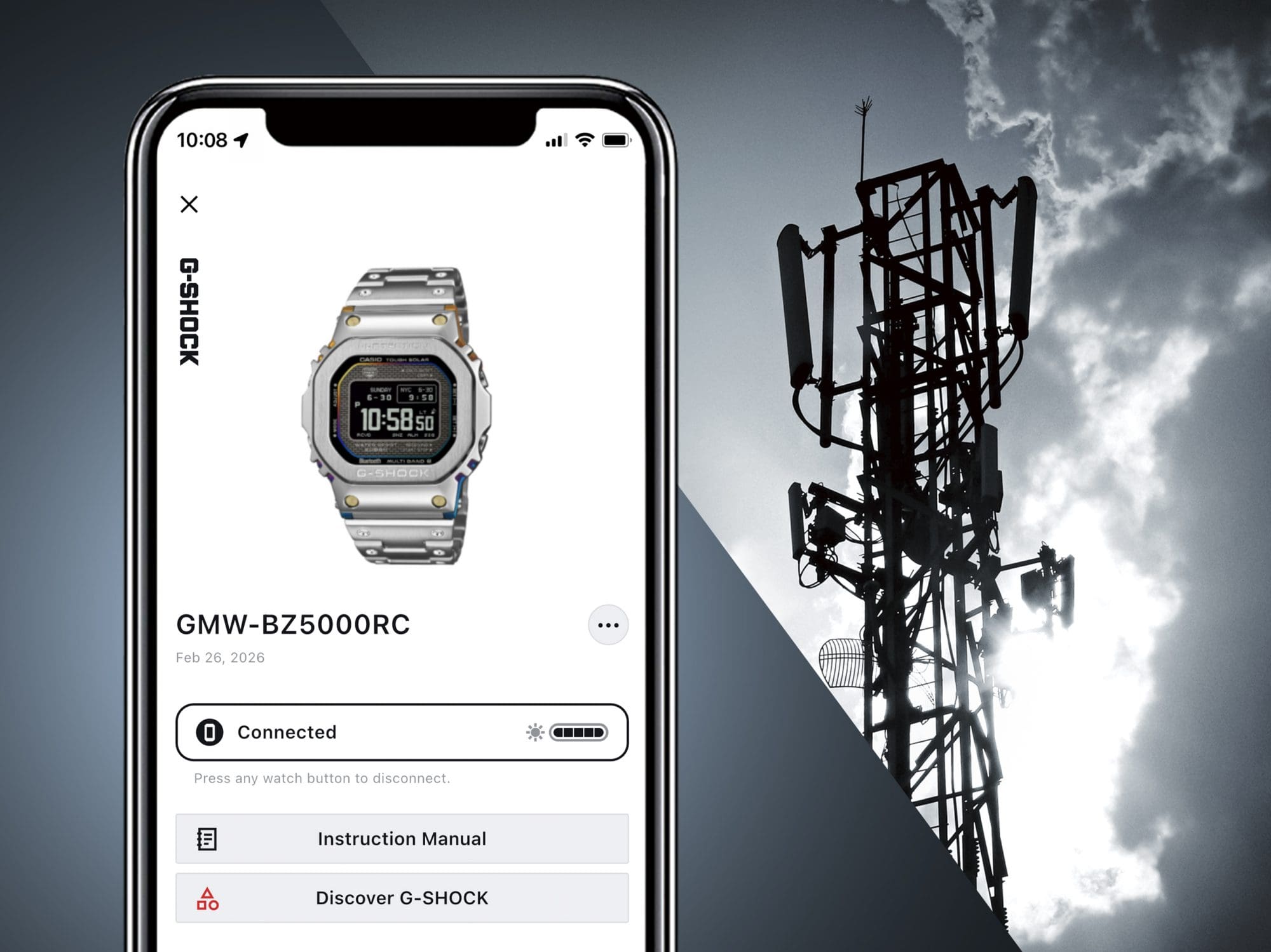 Bild von GMW-BZ5000RC Bluetooth®-fähige Funk-Solaruhr