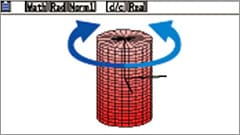 Horizontale Drehung des 3D-Graphen im Bildschirm des FX-CG50