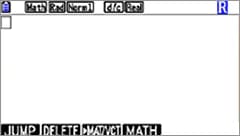 Untersuchungsmodus des fx‑CG50: Display mit eingeschränkten Funktionen
