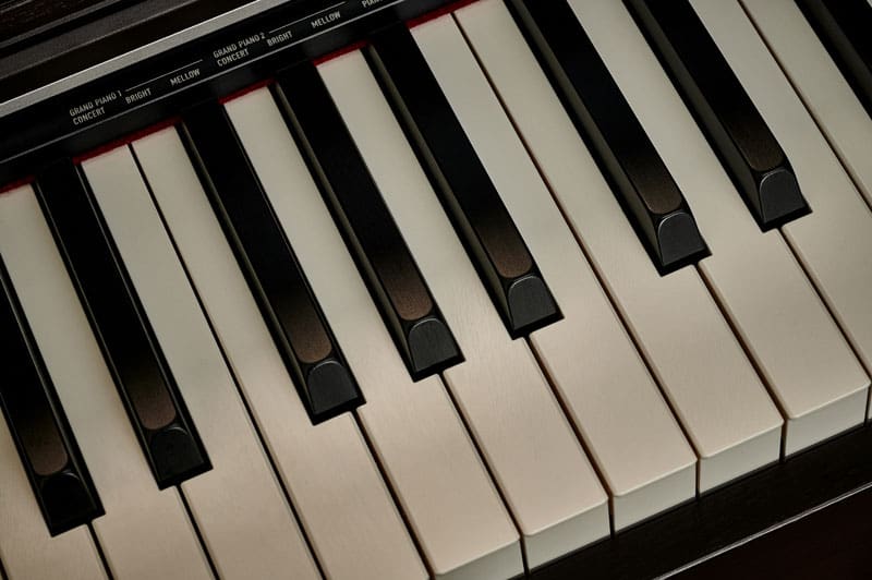 Nahaufnahme der Tastatur eines Celviano Digitalpiano AP-S450