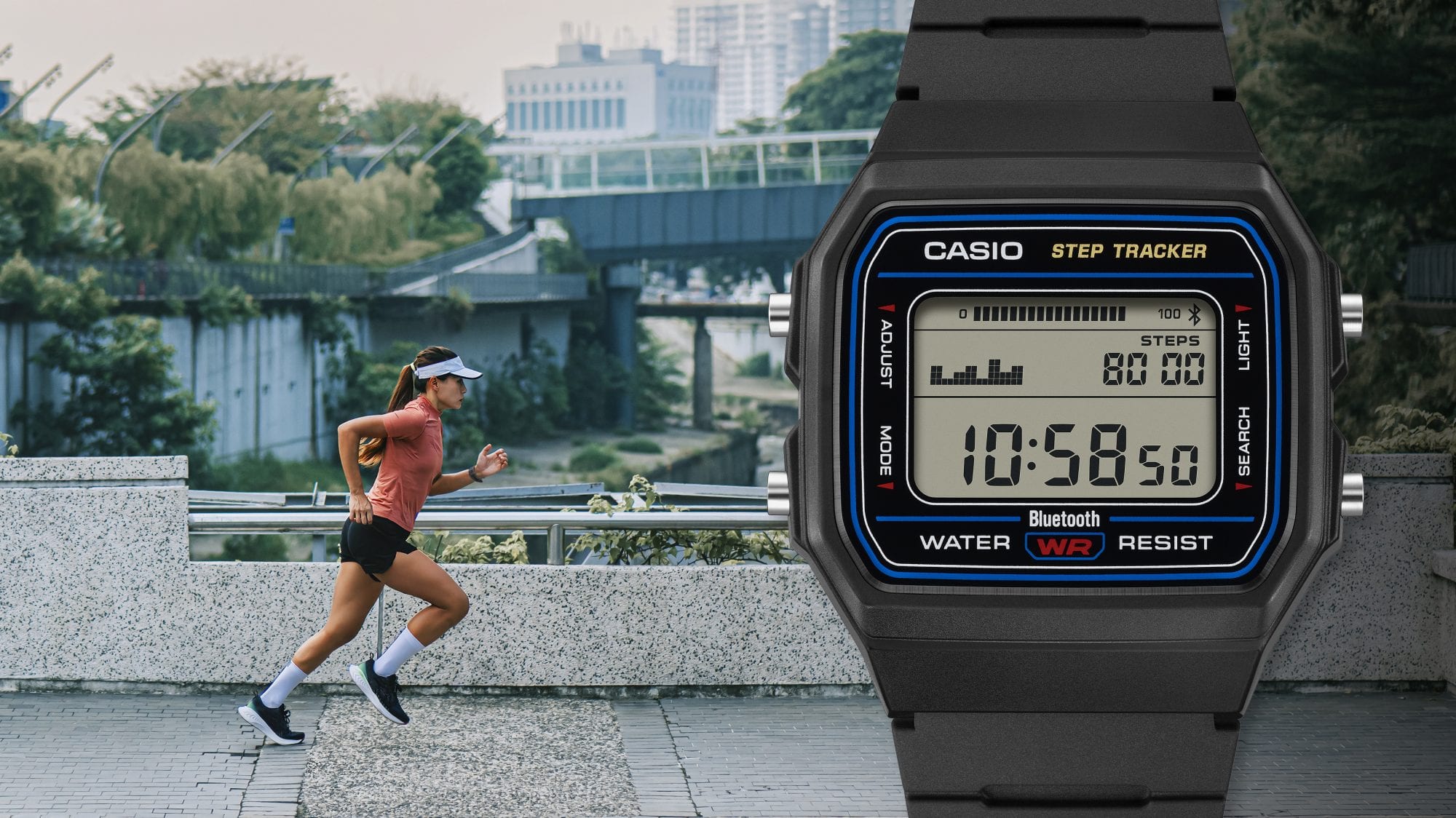 Image of a step tracker designed to support daily exercise