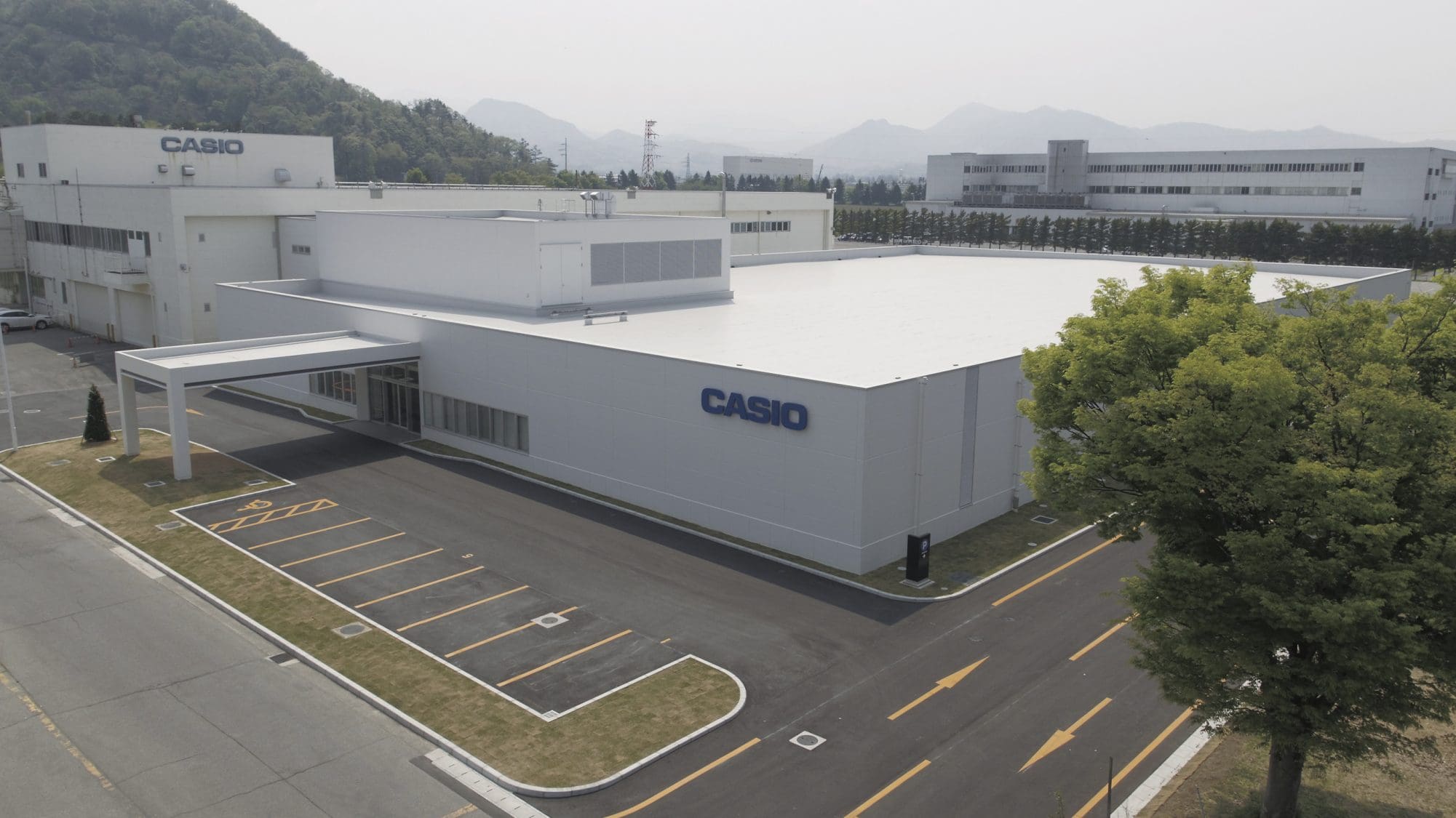 Outside of the Yamagata factory from CASIO