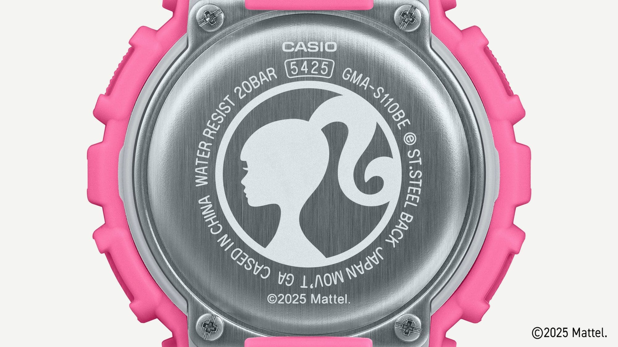 - Case back engraving