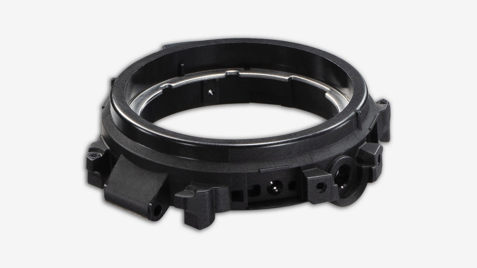 Detailed view of the carbon fibre-reinforced synthetic resin case
