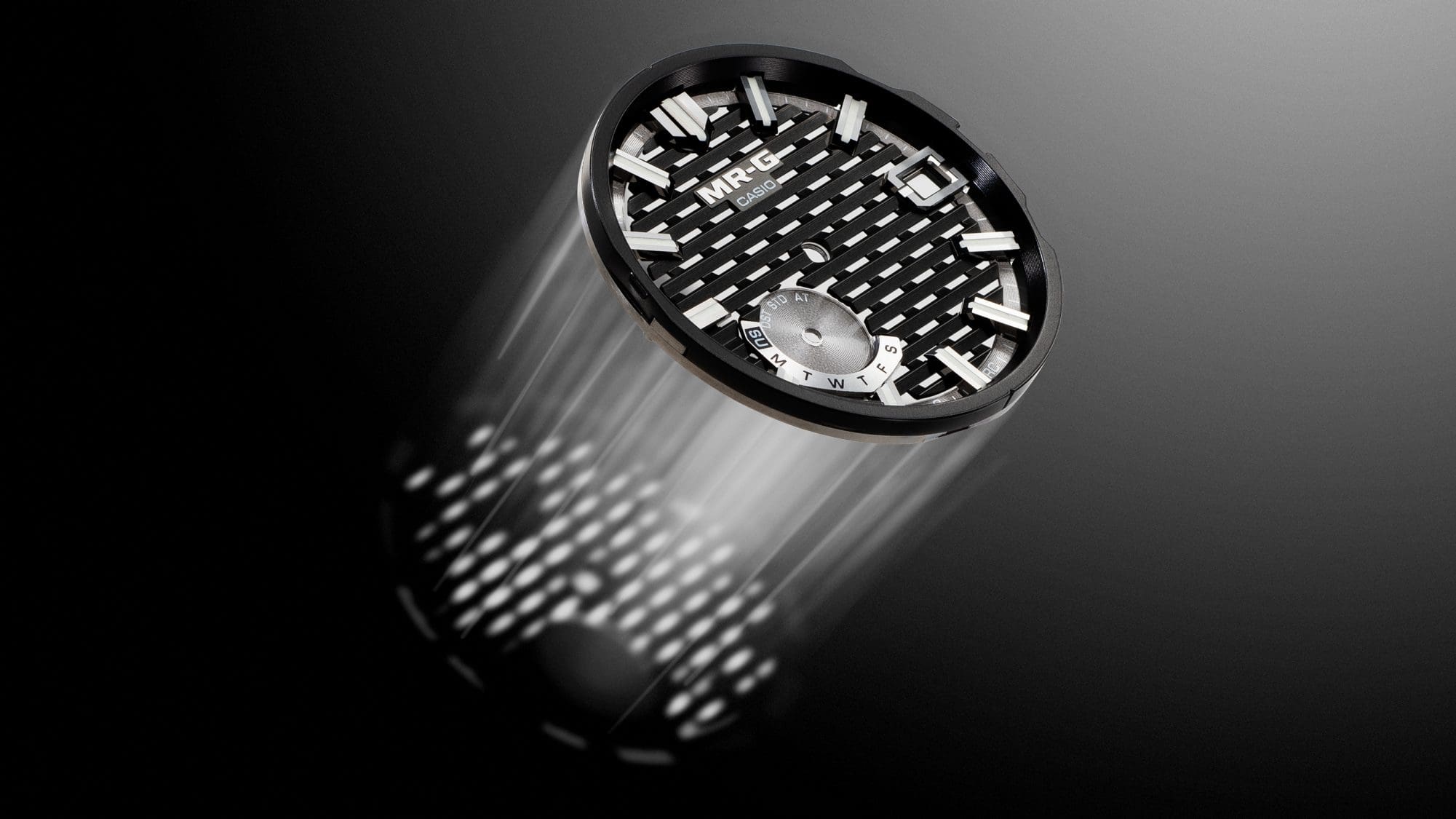 Translucent dial design with filigree geometric pattern