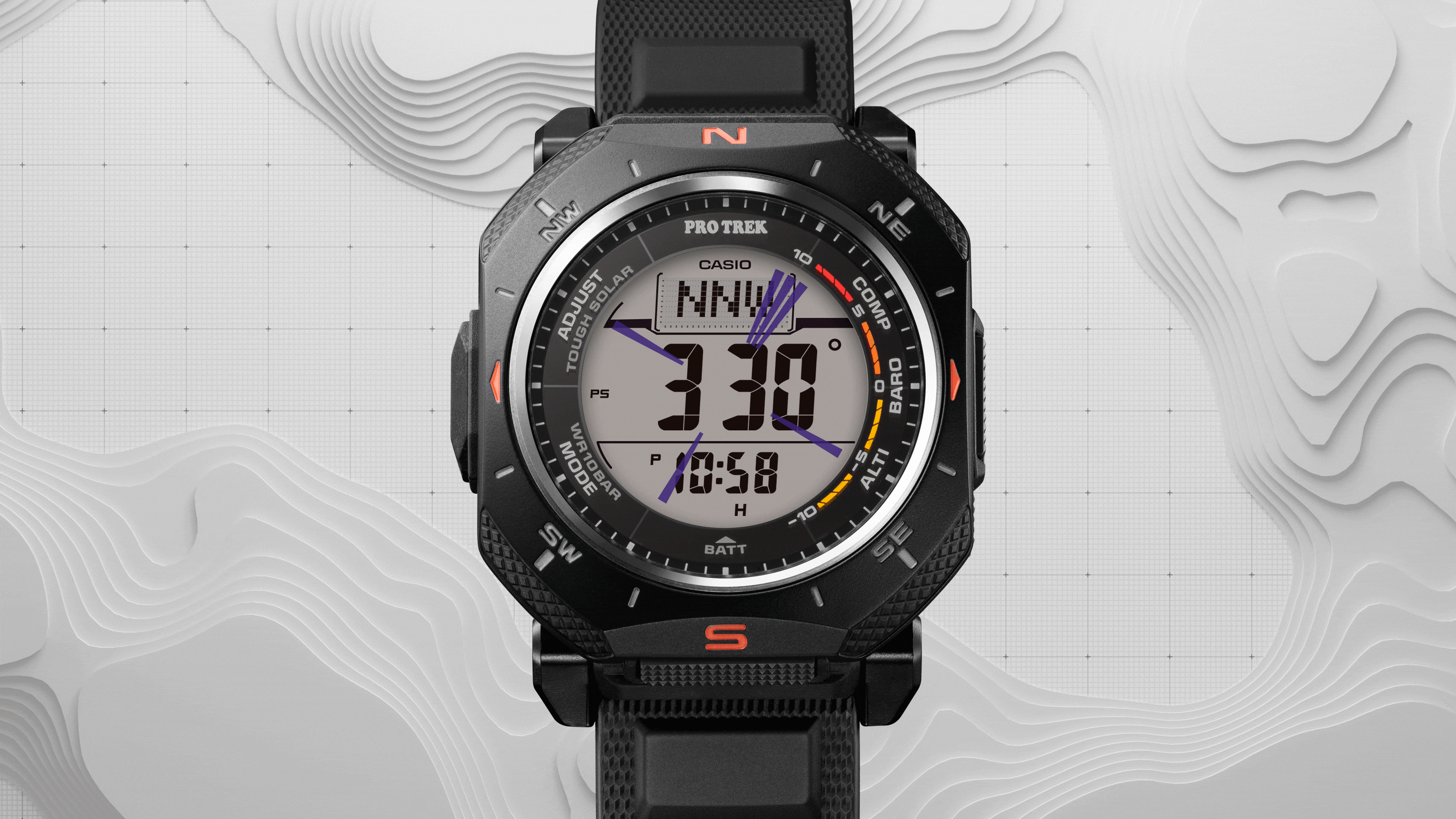 Image of directional display with enhanced visibility