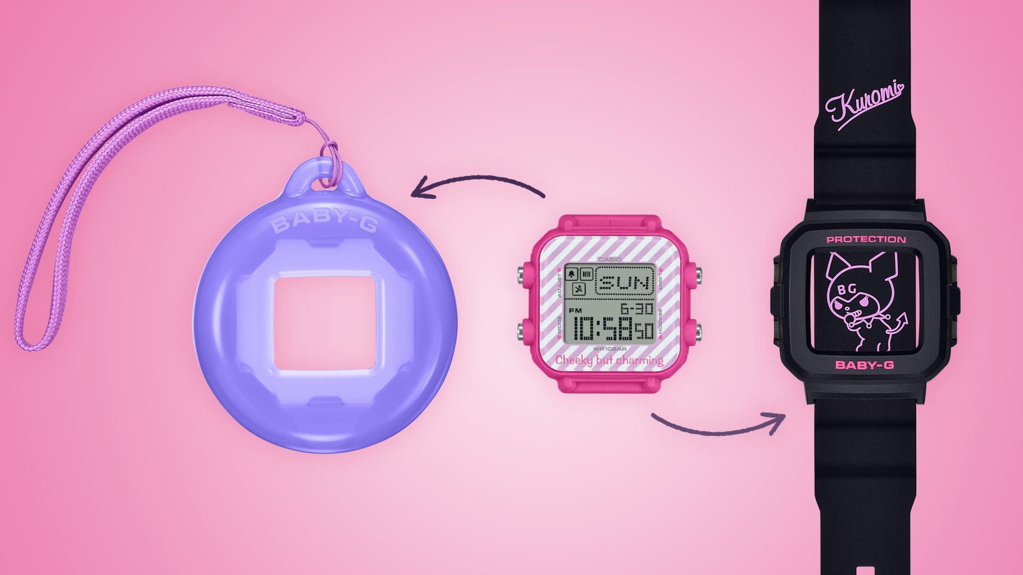 Two-way watch and charm style