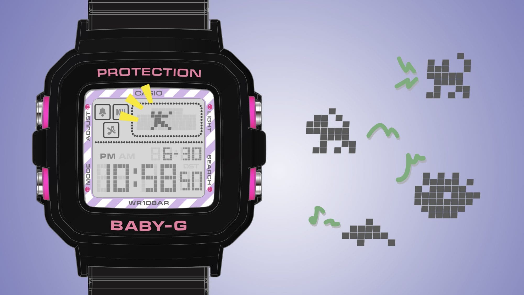 Adorable retro pixel-art animation