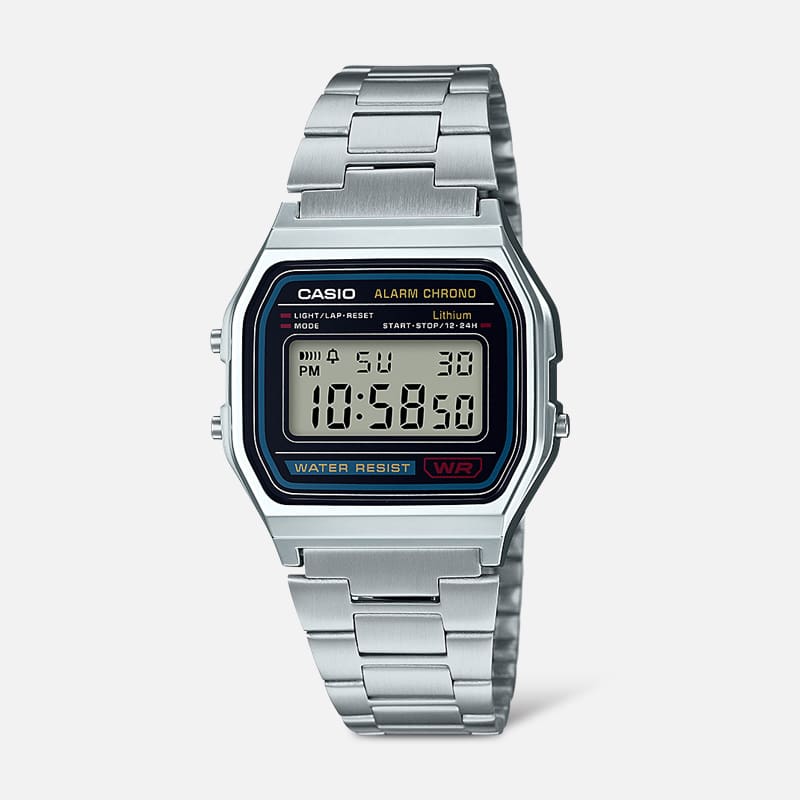 Casio A158WA-1 watch front view