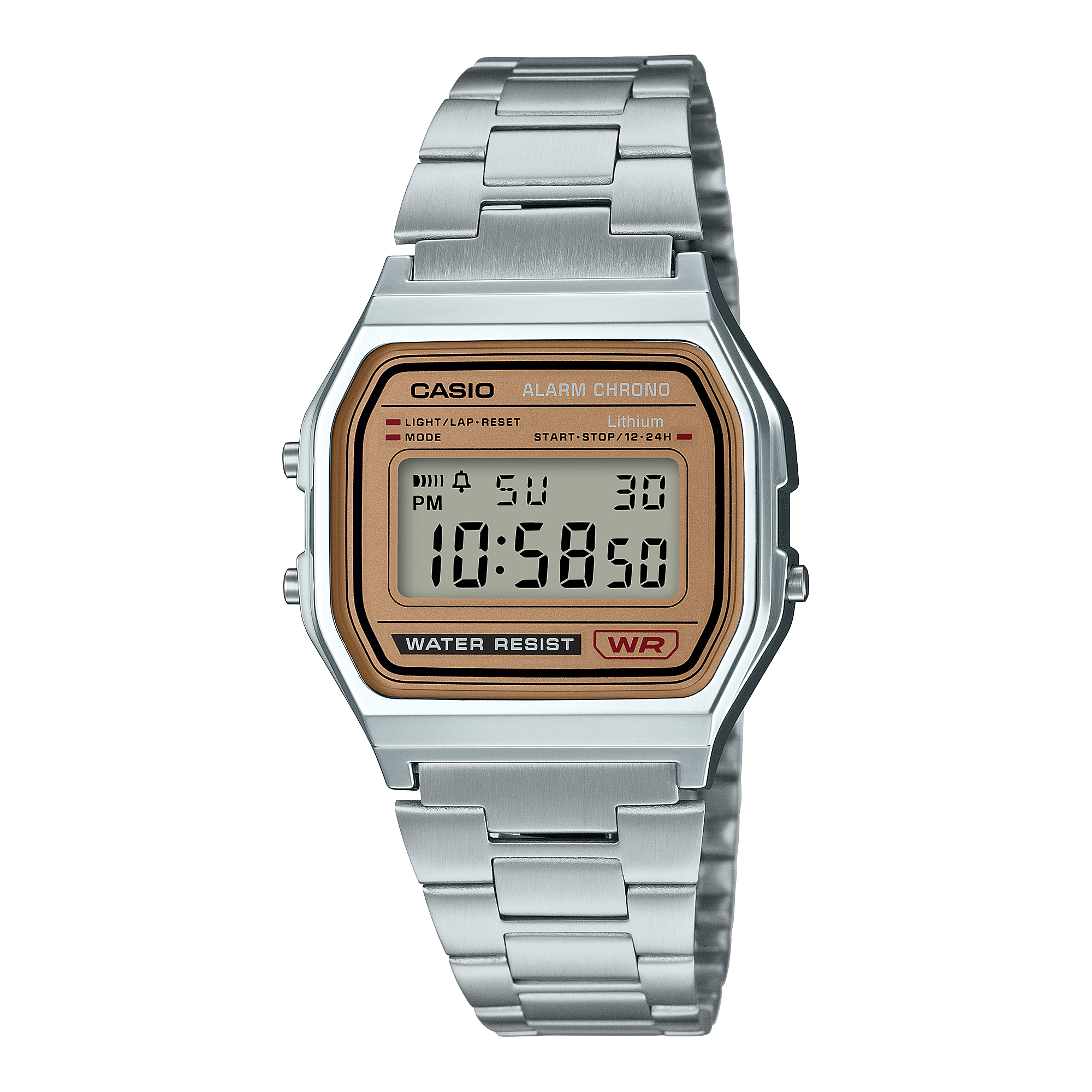 Casio A158WEA-9 watch front view