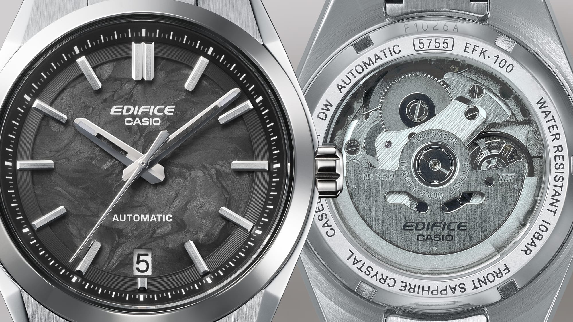 Mechanical movement: Shown off with a see-through case back