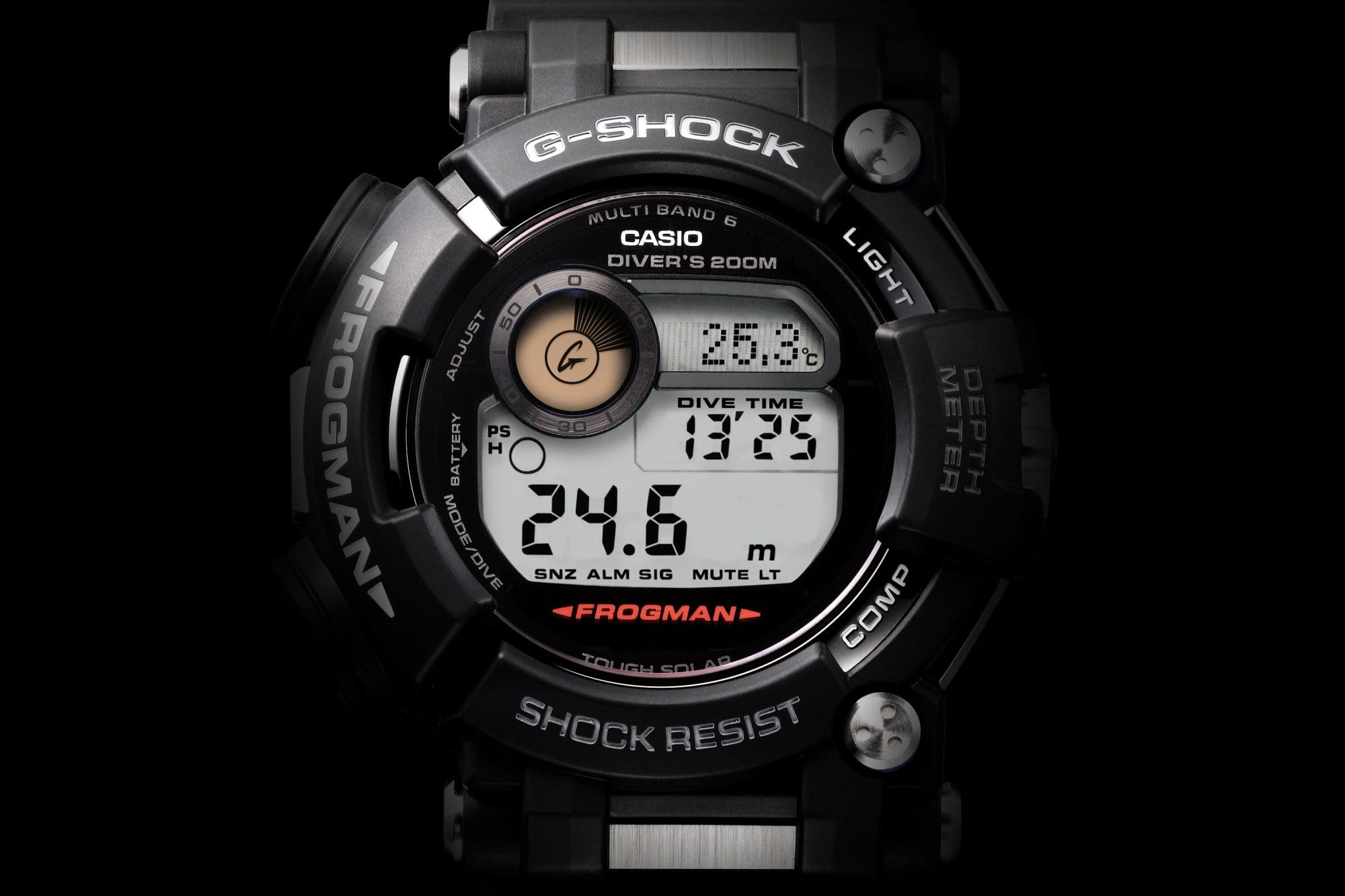 Image of the GWF-D1000BC-1's triple sensor