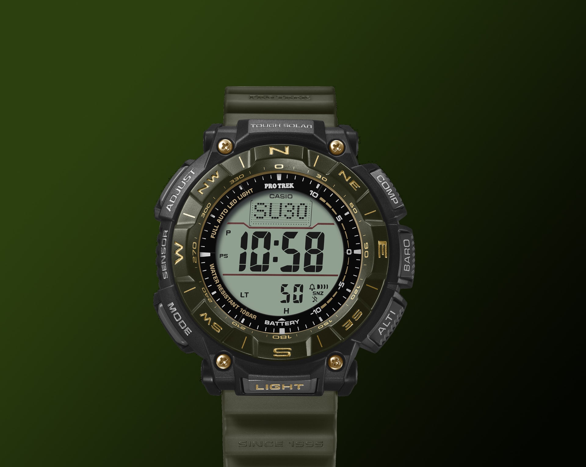 Special color image photo of the PRO TREK 30th anniversary models