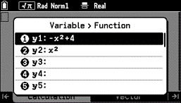 Variable function screen