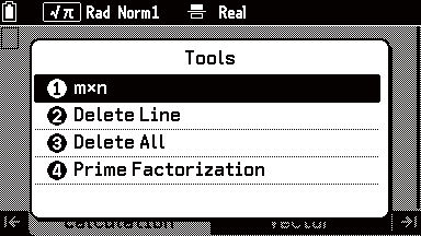 tools screen