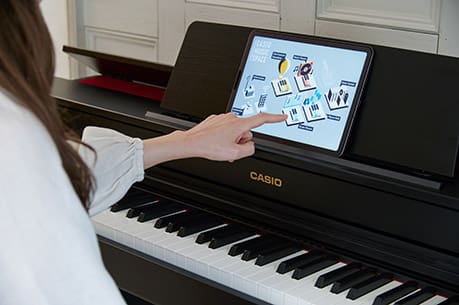 CELVIANO AP-300BK with a tablet