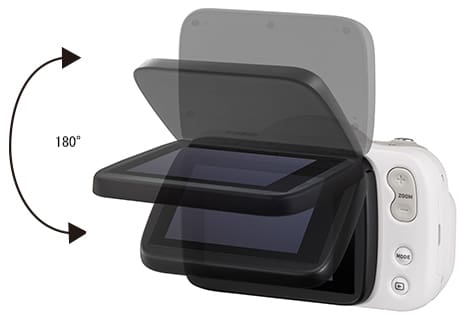 DZ-C100 Colpo Camera 180 degree rear screen rotation