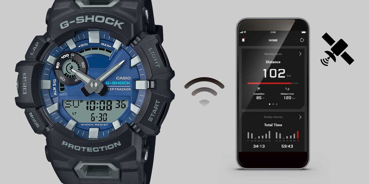 GBA900CB-1A | Black Sport Watch Step Counter | Casio G-SHOCK