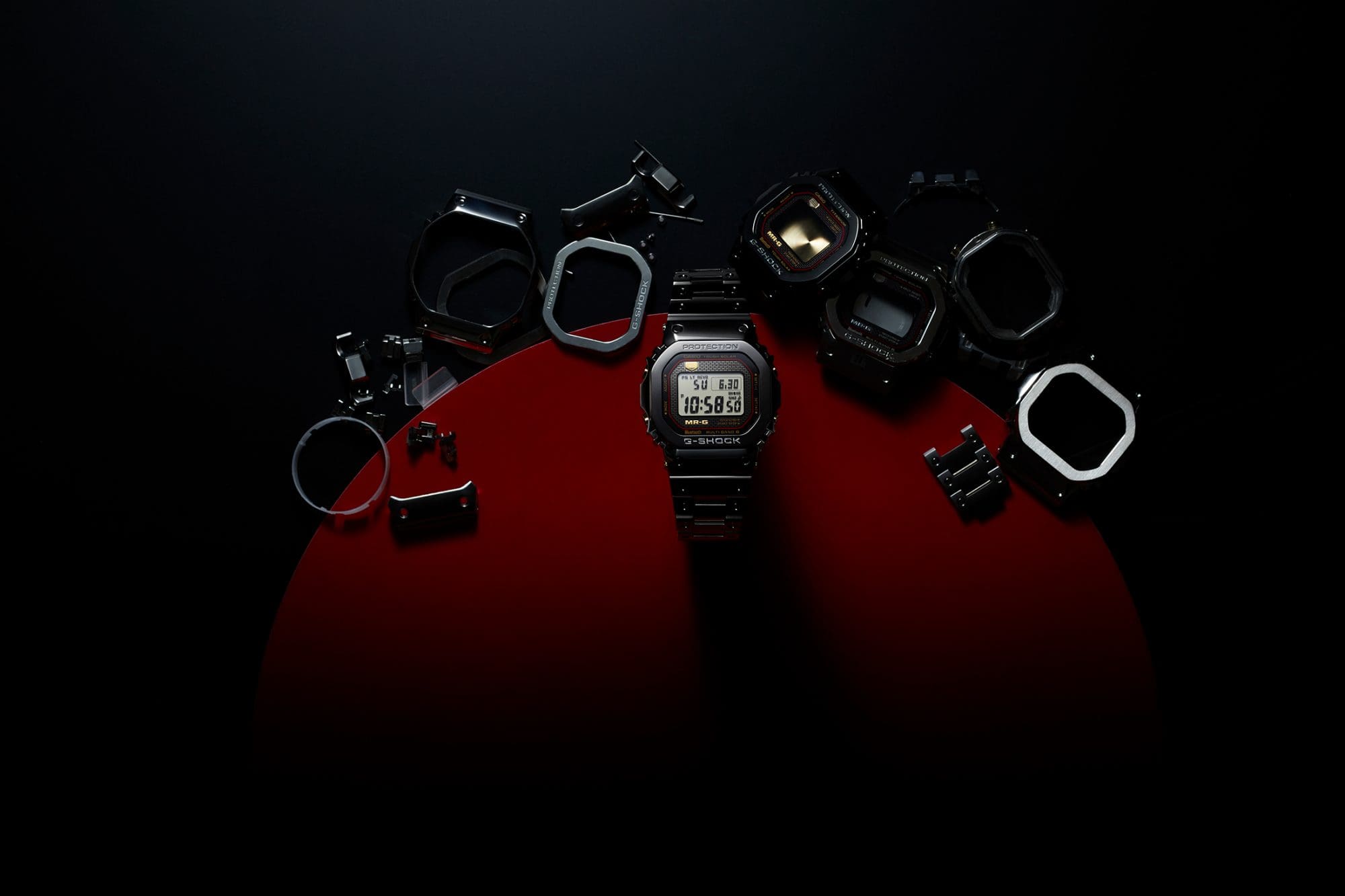 G-SHOCK MR-G MRGB5000 KIWAMI digital black metal watch 