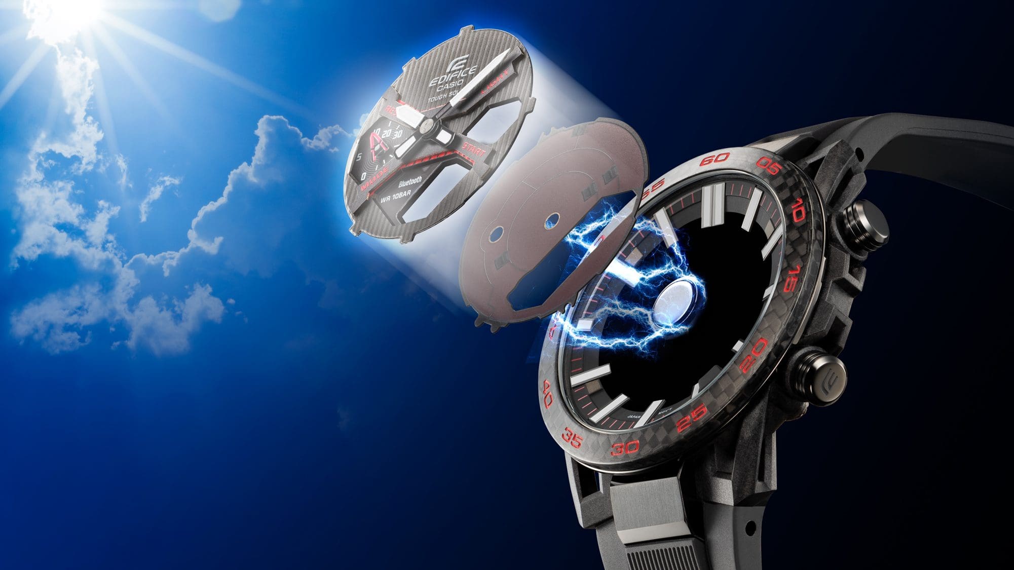 Funciona con Tough Solar para convertir la luz en energía