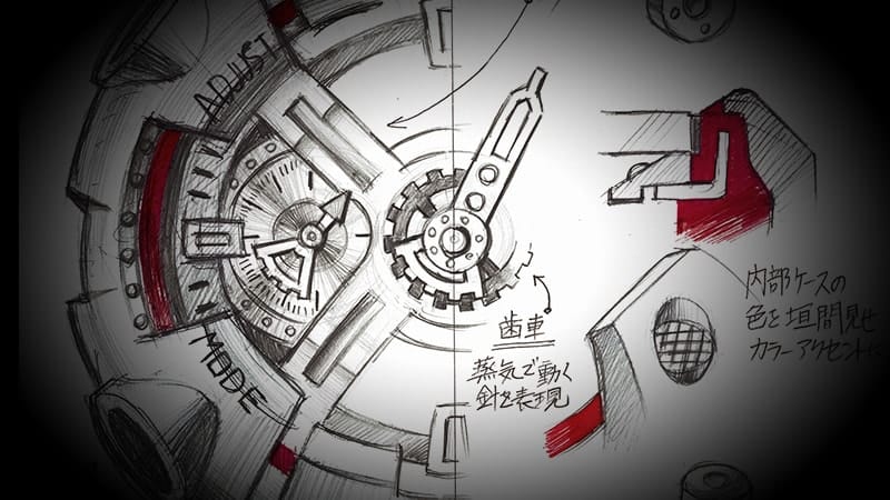 El diseño original combina una carcasa grande con un dial en capas