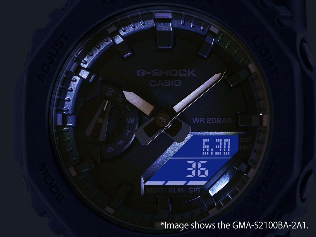 Super Illuminator (luz LED de alto brillo) para mantener la legibilidad del reloj en la oscuridad