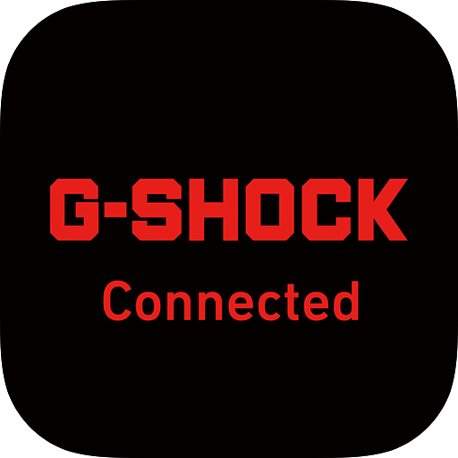 Letras rojas sobre fondo negro: G-Shock Connected