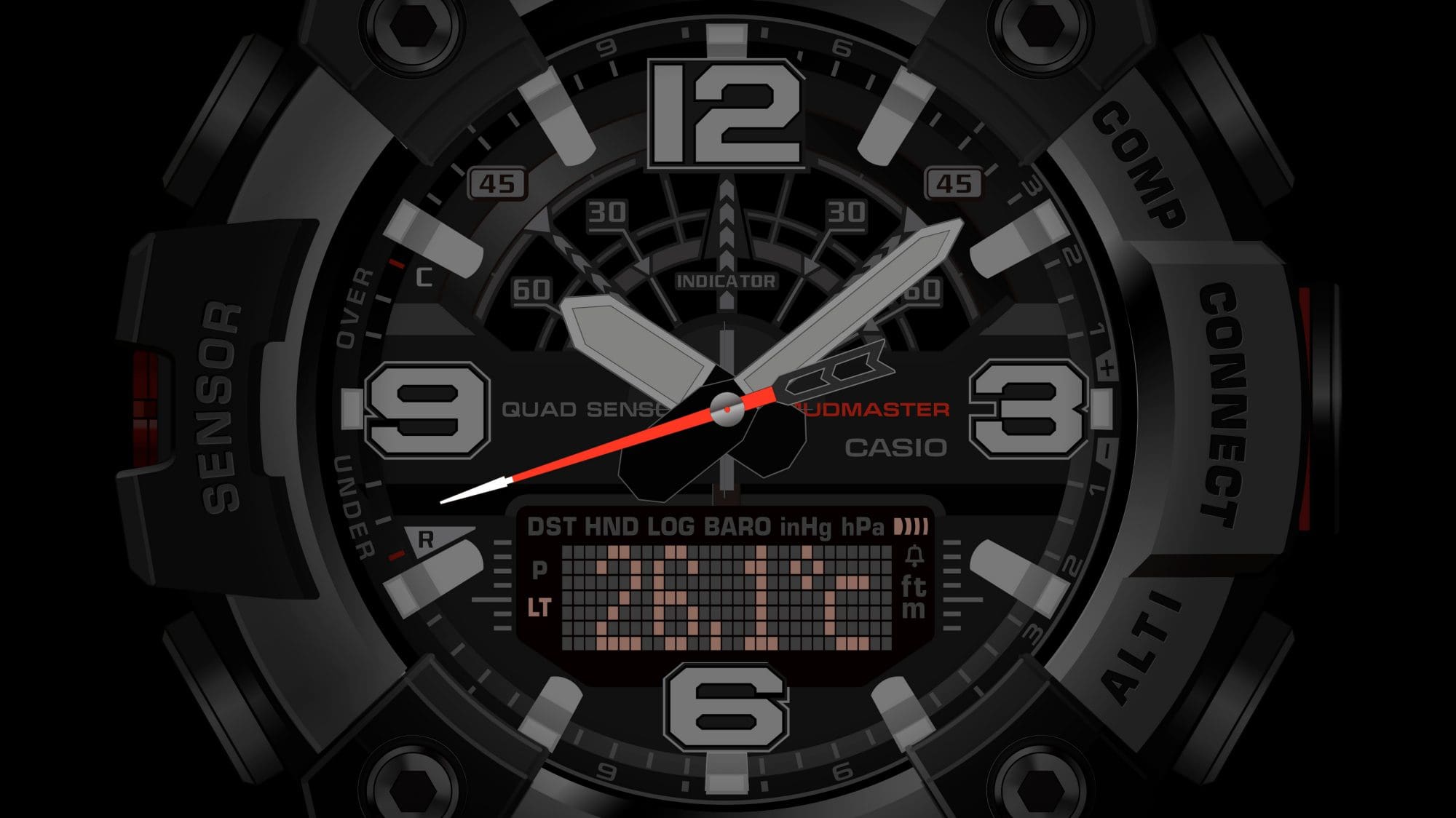 Imagen de la pantalla de medición de temperatura