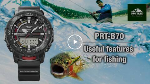 Captura de pantalla del vídeo con enlace al vídeo de YouTube: Pro Trek PRT-B70 Tips