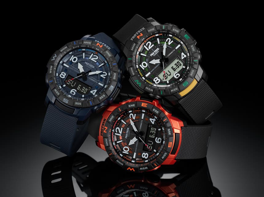 Tres modelos en color de la serie PRT-B50