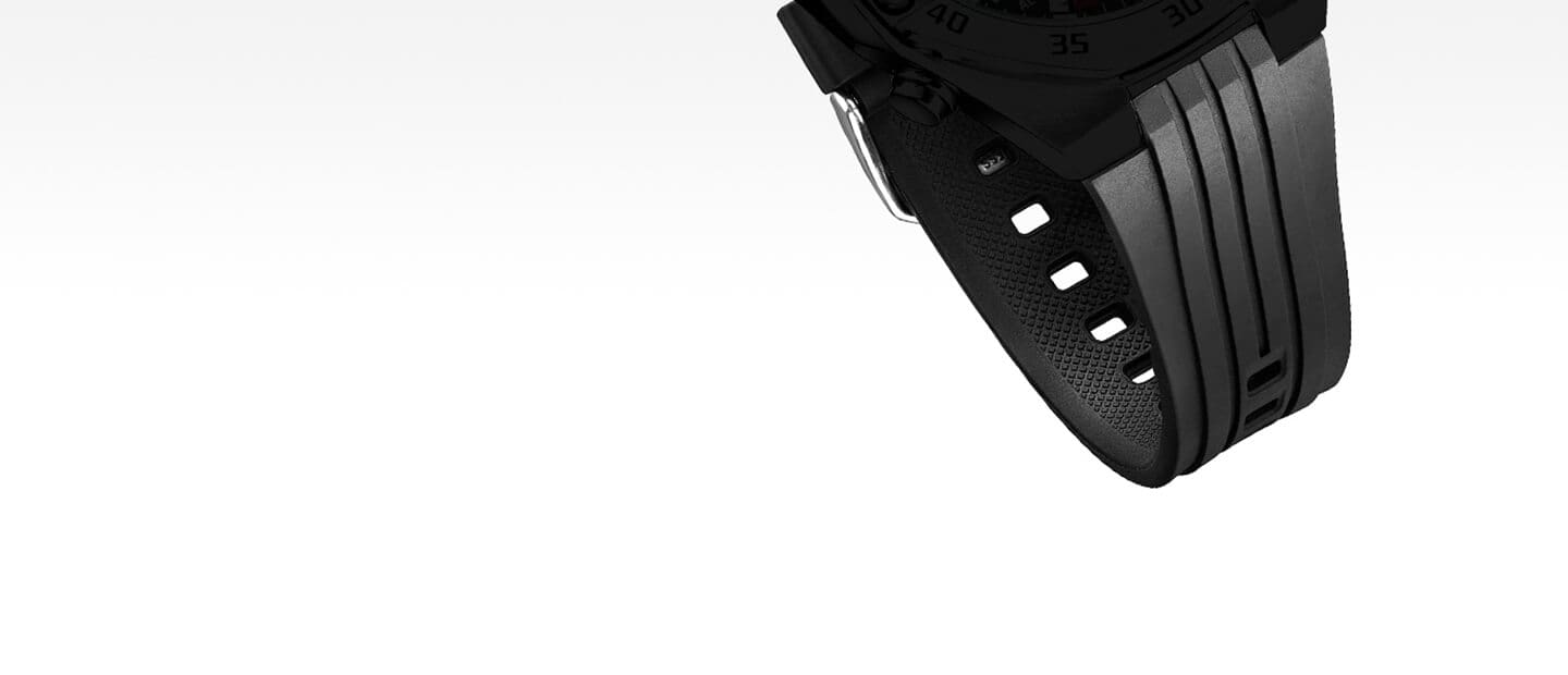 Primo piano del cinturino nero