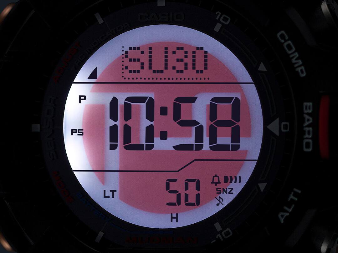 Il display illuminato al buio