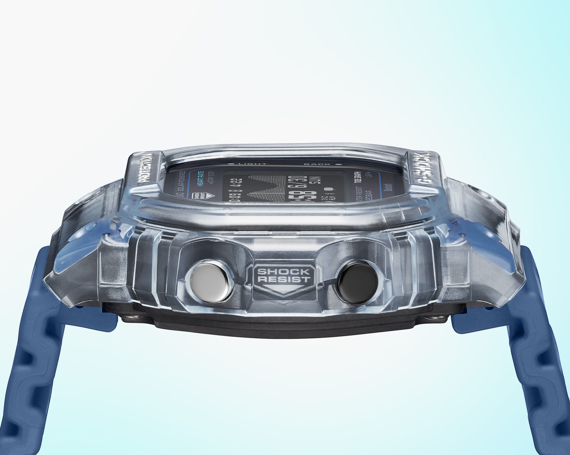 GBX-H5600-2 presenta una lunetta in resina traslucida che rivela la struttura interna.