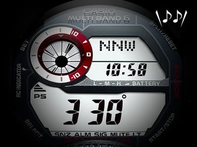 Display con indicazione della bussola