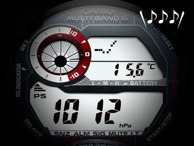 Display con barometro e temperatura