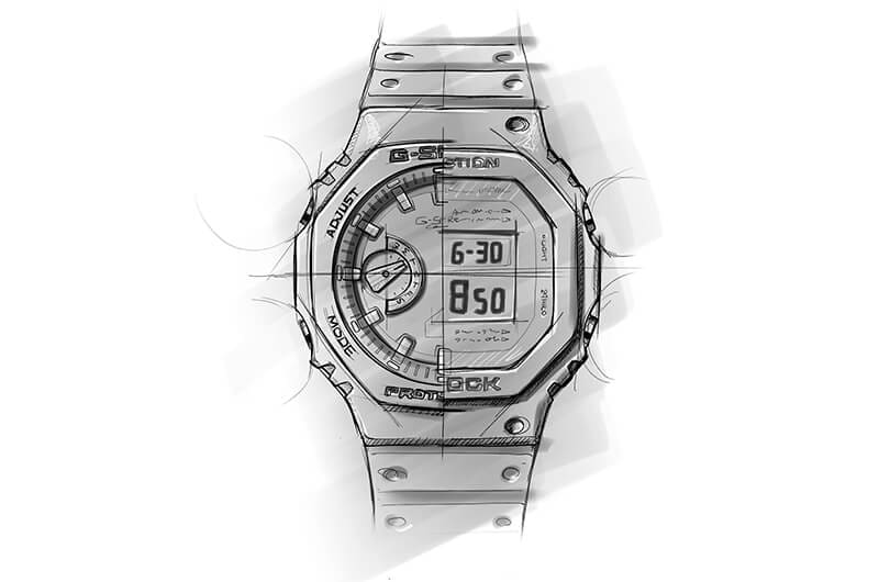 Disegno concettuale del display del primo GA-2100