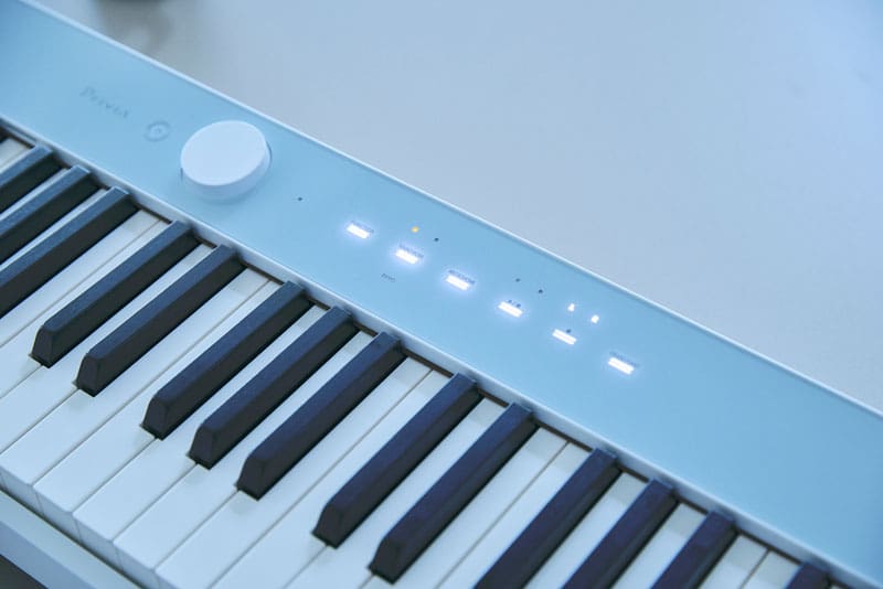 Un'immagine del colore CALM BLUE in primo piano