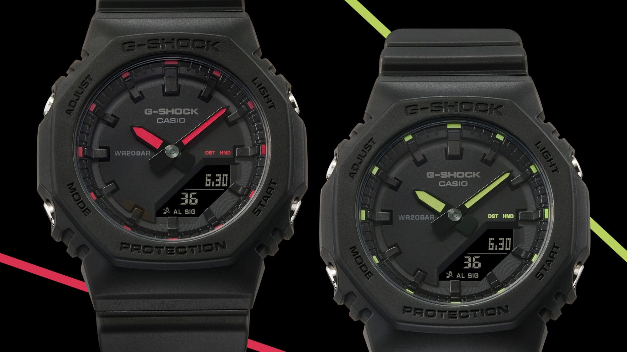 Nero con accenti neon GMA-P2100SA