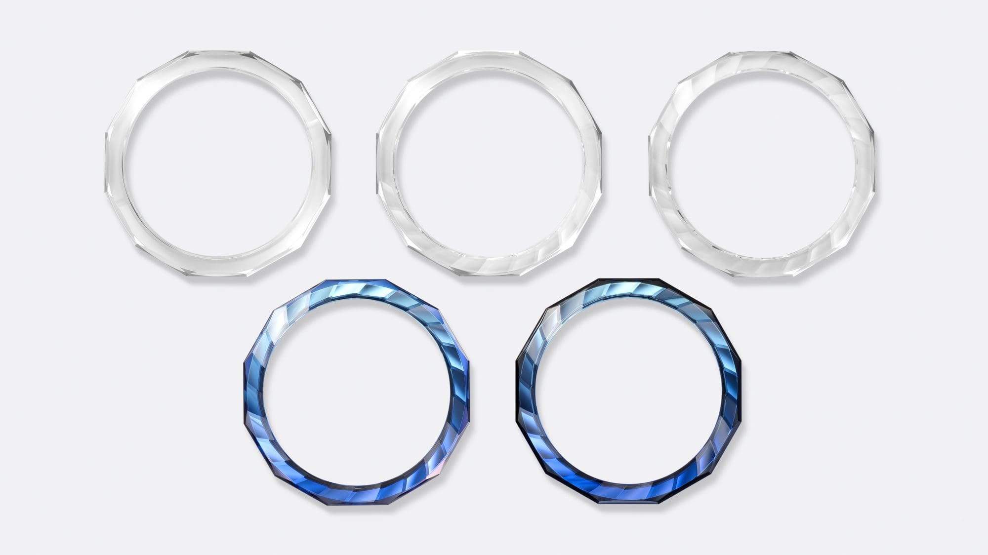 OCW-S6000APのサファイアガラスベゼル仕上げ工程画像