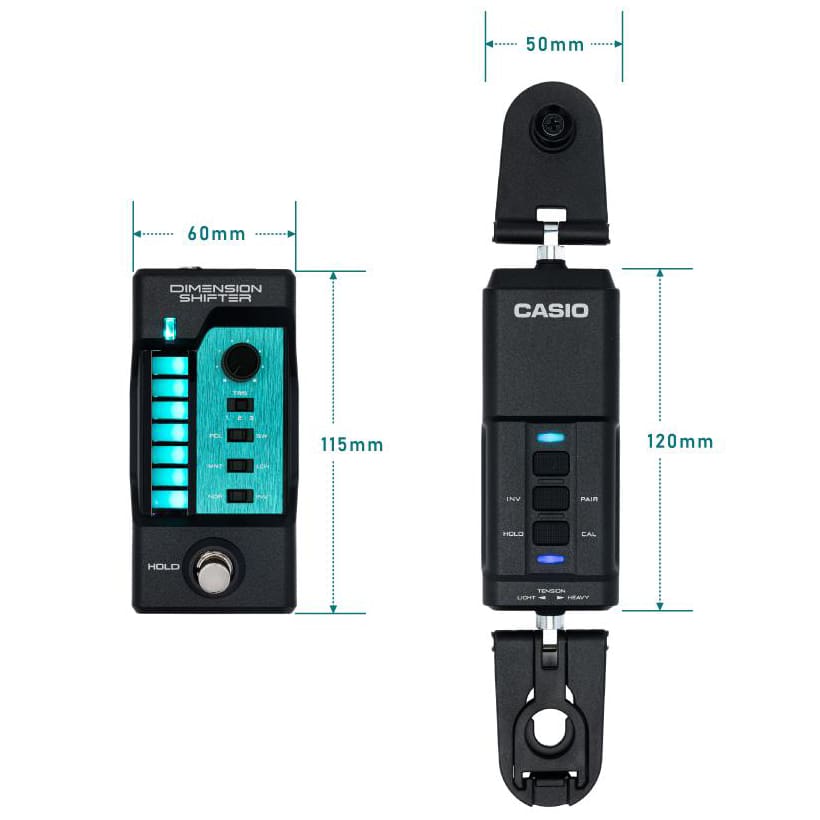 DIMENSION SHIFTERのサイズを表す図