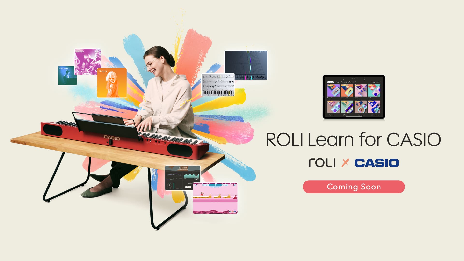 Newアプリ“ROLI Lean for CASIO” デビュー！