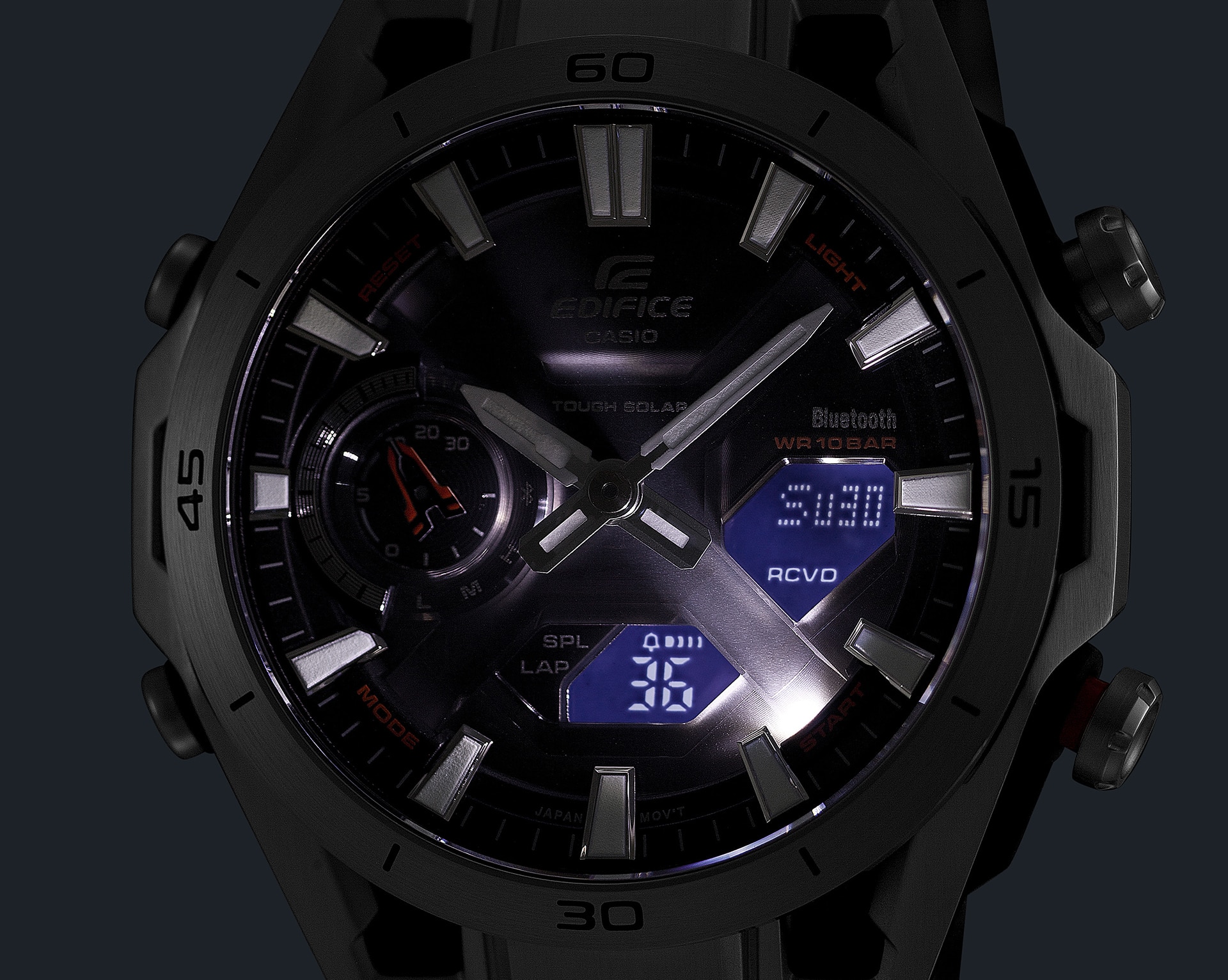 រូបថតរបស់ ECB-2300 នៅពេលដែលបើកភ្លើង