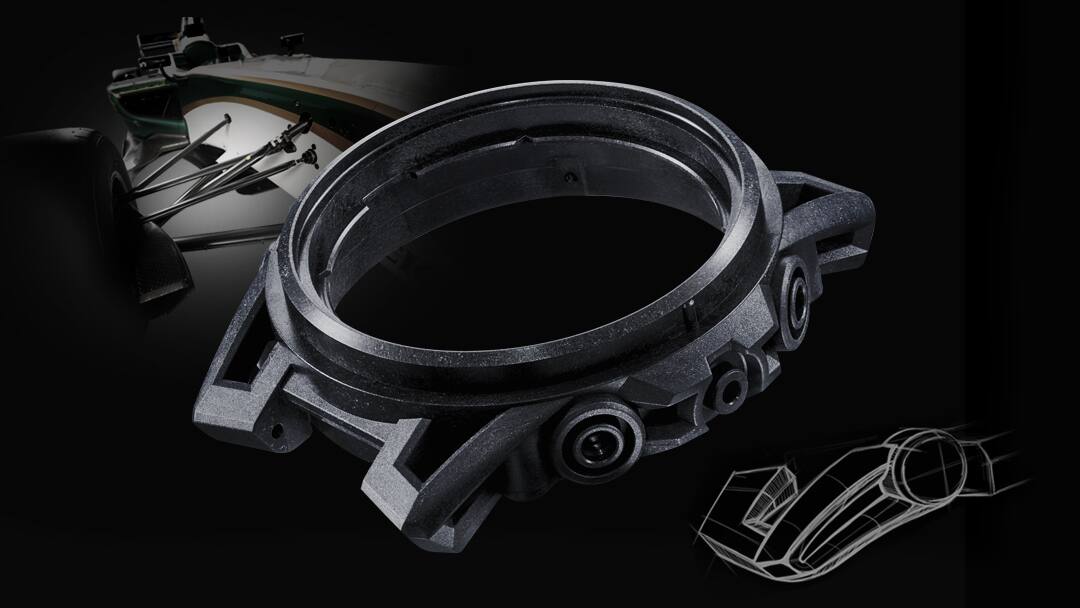 서스펜션 암 디자인의 탄소 섬유 강화 레진 케이스