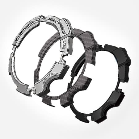 De drie lagen van de bezel