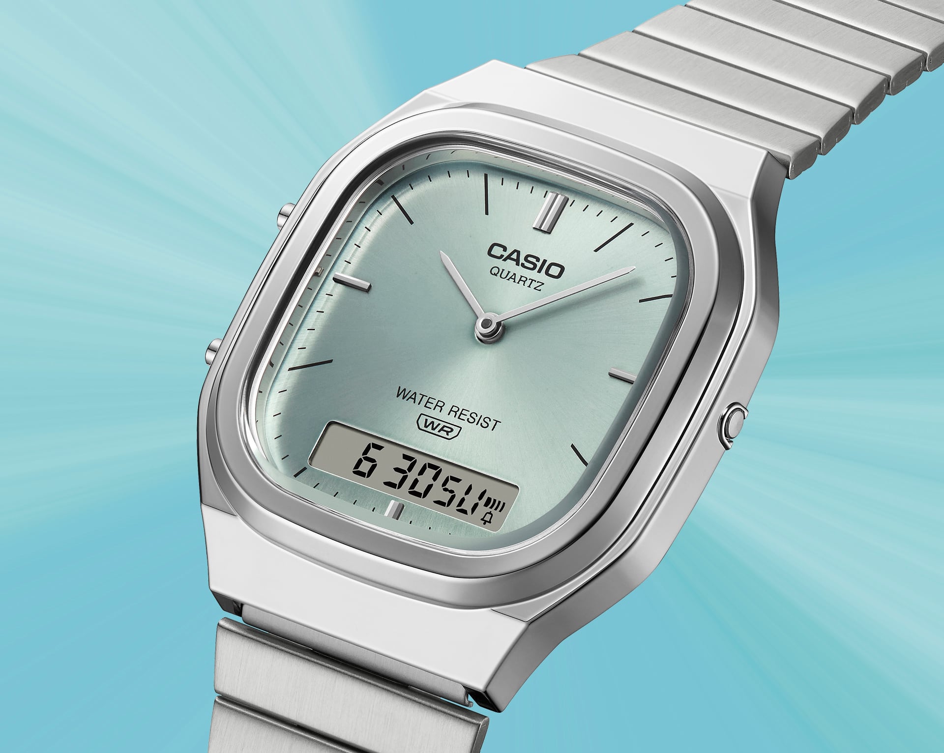Imagem do AQ-240E-2A em estilo retrô-moderno