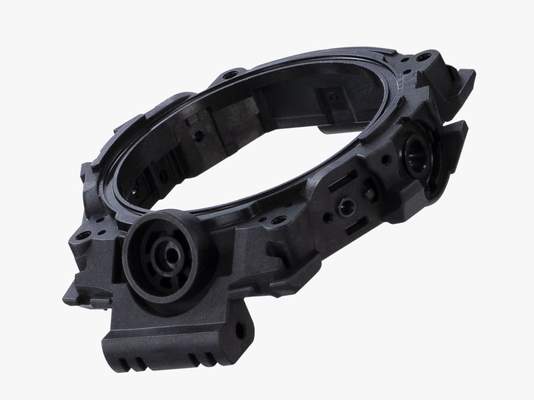 A caixa preta de um relógio de pulso Mudmaster GWG-B1000