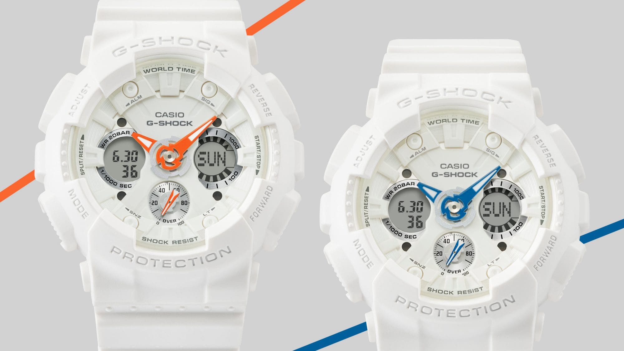 สีขาวที่ตกแต่งด้วยสีสันสดใส GMA-S120SA