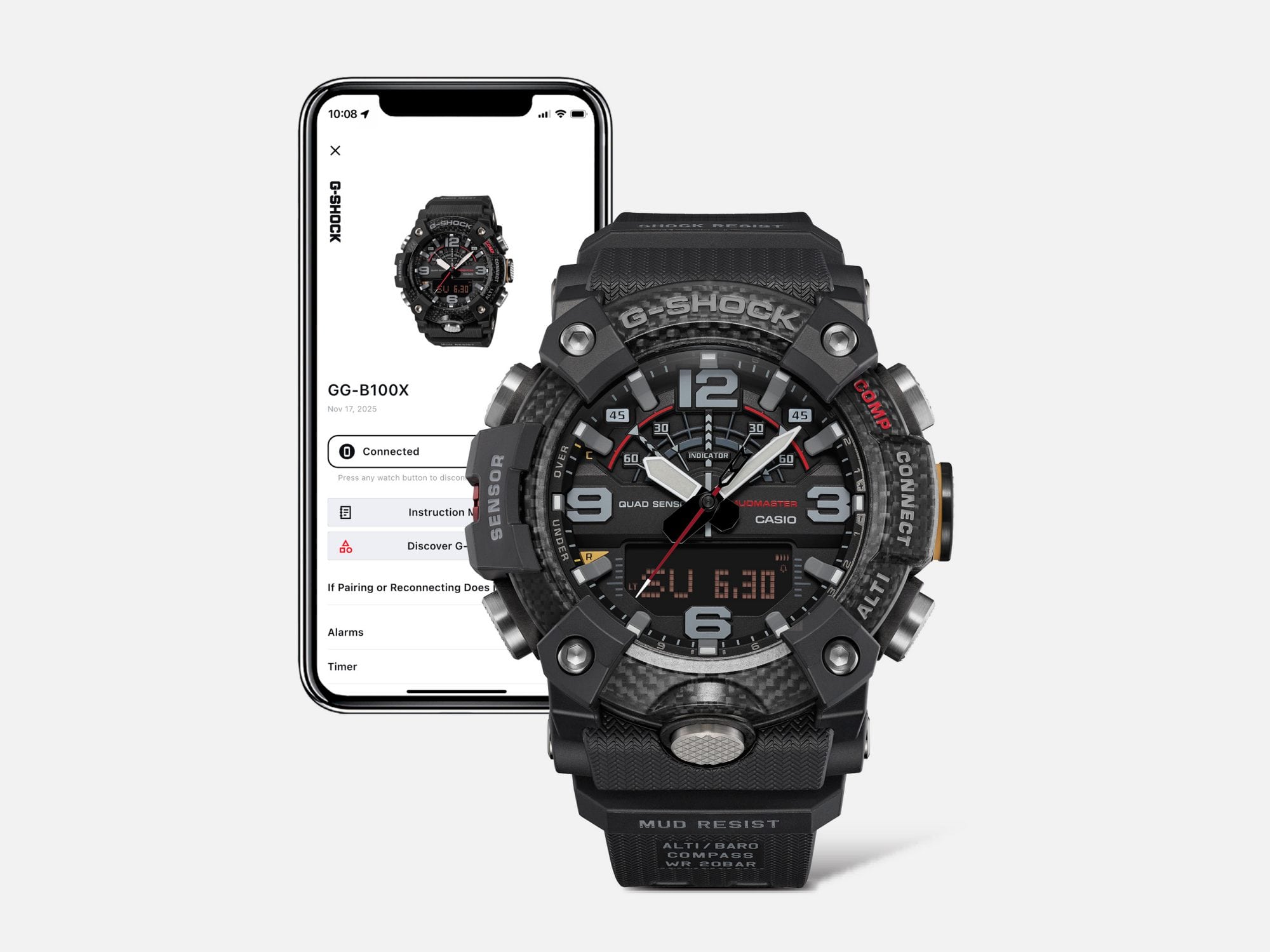 GG-B100X-1A3 | G-SHOCK MASTER OF G - KARA MUDMASTER | CASIO TURKEY