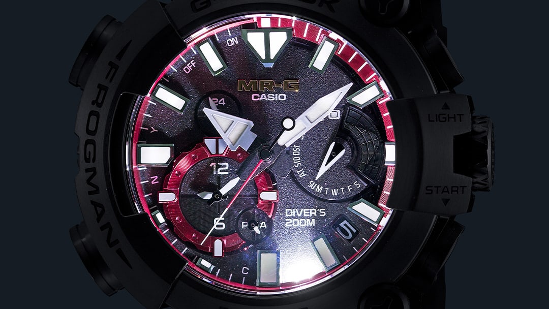 Đèn chiếu sáng cực mạnh (đèn LED có độ sáng cao) cho phép xem đồng hồ trong bóng tối