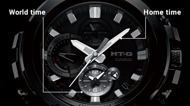 Đồng hồ thế giới k&eacute;p &mdash; hiển thị đồng thời ở hai th&agrave;nh phố